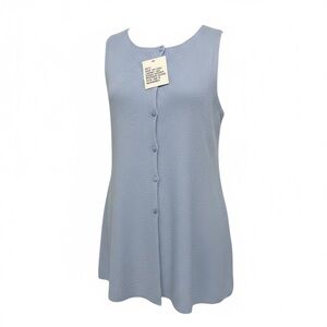 ASOS Light Blue Button Down Sleeveless Top